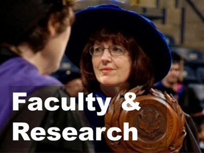 Button to click for information about faculty and their research