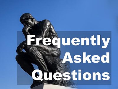 Button to click for frequently asked questions